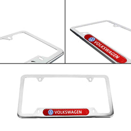 Brand New Universal 1PCS VOLKSWAGEN Chrome Metal License Plate Frame