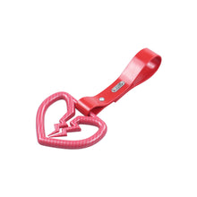 Load image into Gallery viewer, Brand New Pink Broken Heart Carbon Fiber JDM TSURIKAWA Ring Subway Train Bus Handle Strap Charm Drift