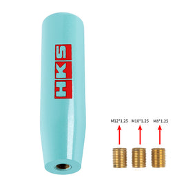 Brand New Universal 15CM HKS Pearl Teal Long Stick Manual Car Gear Shift Knob Shifter M8 M10 M12