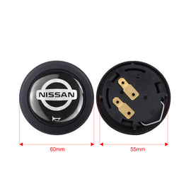 Brand New Universal Nissan Car Horn Button Black Steering Wheel Center Cap