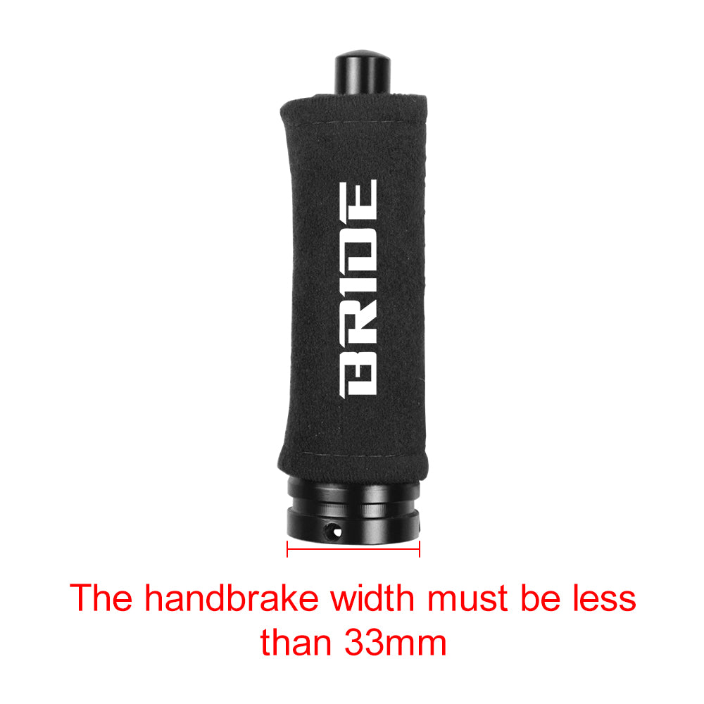 BRAND NEW UNIVERSAL JDM Bride Black Suede Car Handbrake Handle Cover Handle Racing