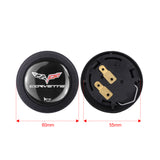 Brand New Universal Corvette Car Horn Button Black Steering Wheel Center Cap