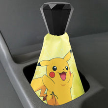 Load image into Gallery viewer, Brand New Universal Pokémon Pikachu Style Black Stitch Fabric Gear Manual Shifter Shift Knob Boot
