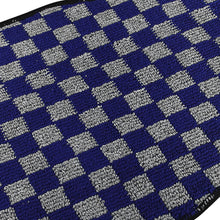 Load image into Gallery viewer, Brand New 4PCS UNIVERSAL CHECKERED GREY Racing Fabric Car Floor Mats Interior Carpets