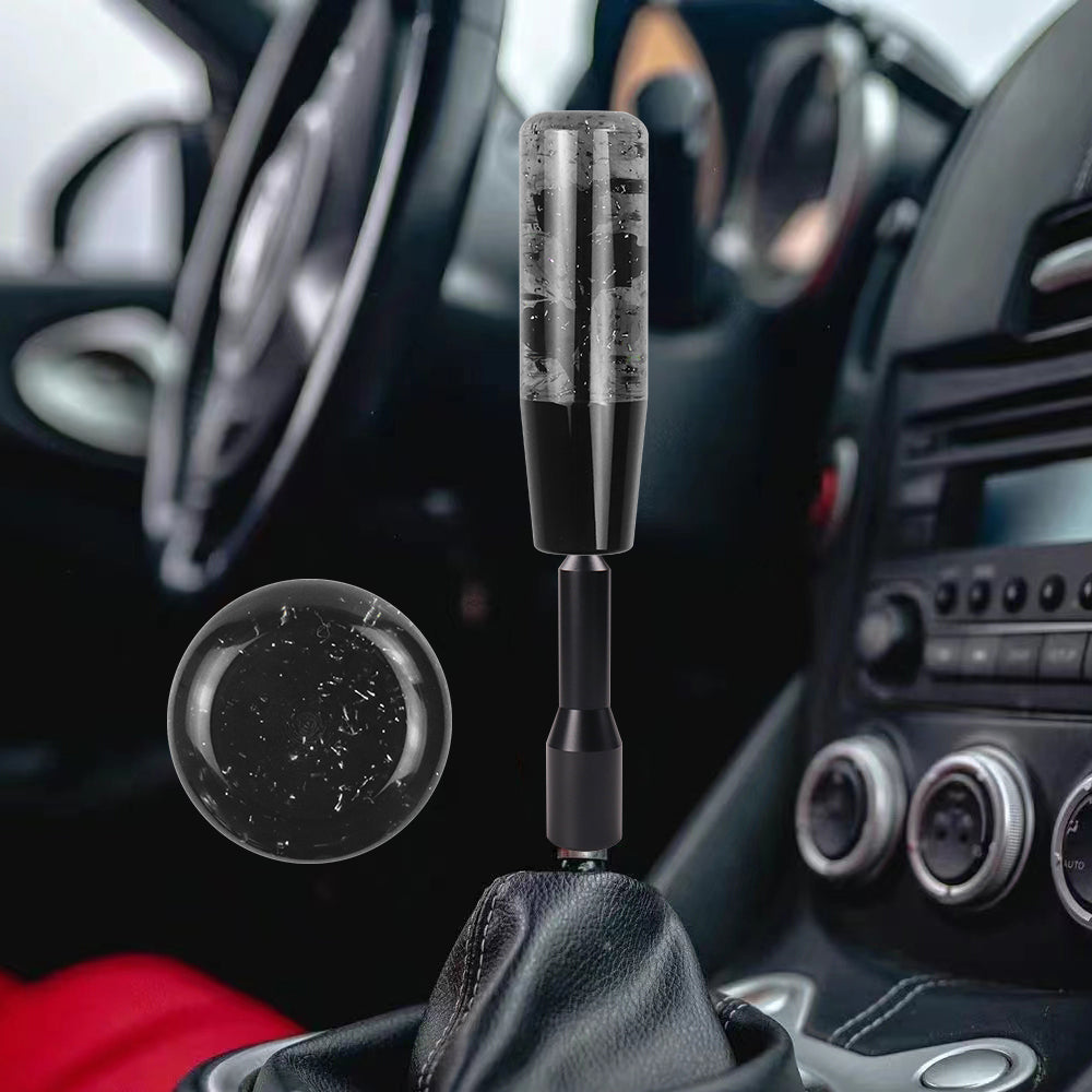 Brand New JDM Glitter Black Rose Flowers Manuel Gear Stick Shift Knob M8 M10 M12 & Black Shifter Extender Extension