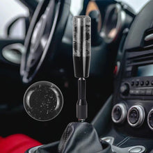 Load image into Gallery viewer, Brand New JDM Glitter Black Rose Flowers Manuel Gear Stick Shift Knob M8 M10 M12 &amp; Black Shifter Extender Extension