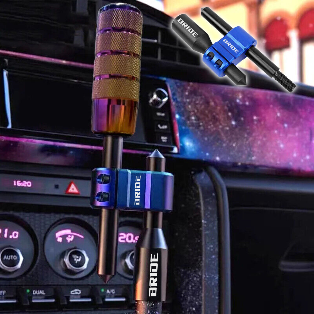 Brand New BRIDE H Type Car Shifter Knob Extension Adjustable Gear Black / Blue M12x1.25