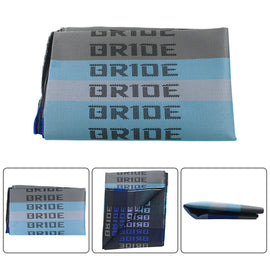 BRAND NEW Full Blue Rainbow JDM Bride Fabric Cloth For Car Seat Panel Armrest Decoration 1M×1.6M