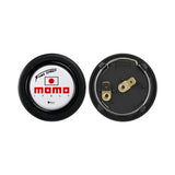 Brand New Universal Momo Car Horn Button Black Steering Wheel Center Cap W/Packaging