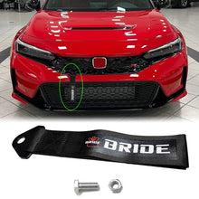 Load image into Gallery viewer, Brand New Bride High Strength Black Tow Towing Strap Hook For Front / REAR BUMPER JDM