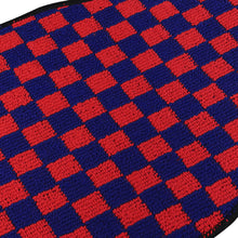 Load image into Gallery viewer, Brand New 4PCS UNIVERSAL CHECKERED Red Racing Fabric Car Floor Mats Interior Carpets
