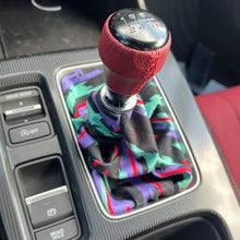 Load image into Gallery viewer, Brand New Universal HKS Pattern Style Black Stitch Fabric Gear Manual Shifter Shift Knob Boot