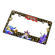 Load image into Gallery viewer, Brand New Universal 1PCS Anime Yu-Gi-Oh ABS Plastic Black License Plate Frame
