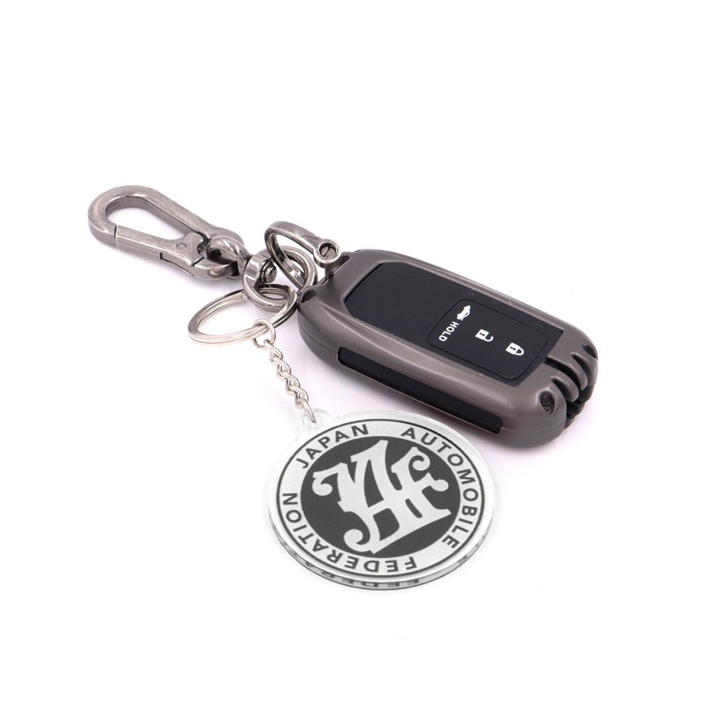 BRAND NEW BLACK JAF JAPAN AUTOMOBILE FEDERATION KEYCHAIN JDM Racing Car Styling Keychain Drift Key Phone Holder