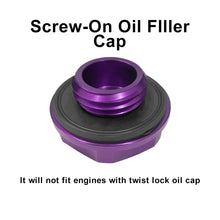 Load image into Gallery viewer, Brand New JDM Mazdaspeed Purple Aluminum Engine Oil Fuel Filler Cap Billet For Mazda