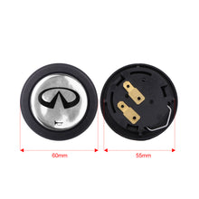 Load image into Gallery viewer, Brand New Universal Infiniti Car Horn Button Black Steering Wheel Center Cap