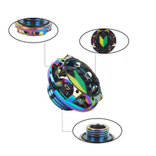 Load image into Gallery viewer, Brand New Toyota Jdm Beginner Leaf Real Carbon Fiber Sticker Neo-Chrome Billet Engine Oil FILLER Cap