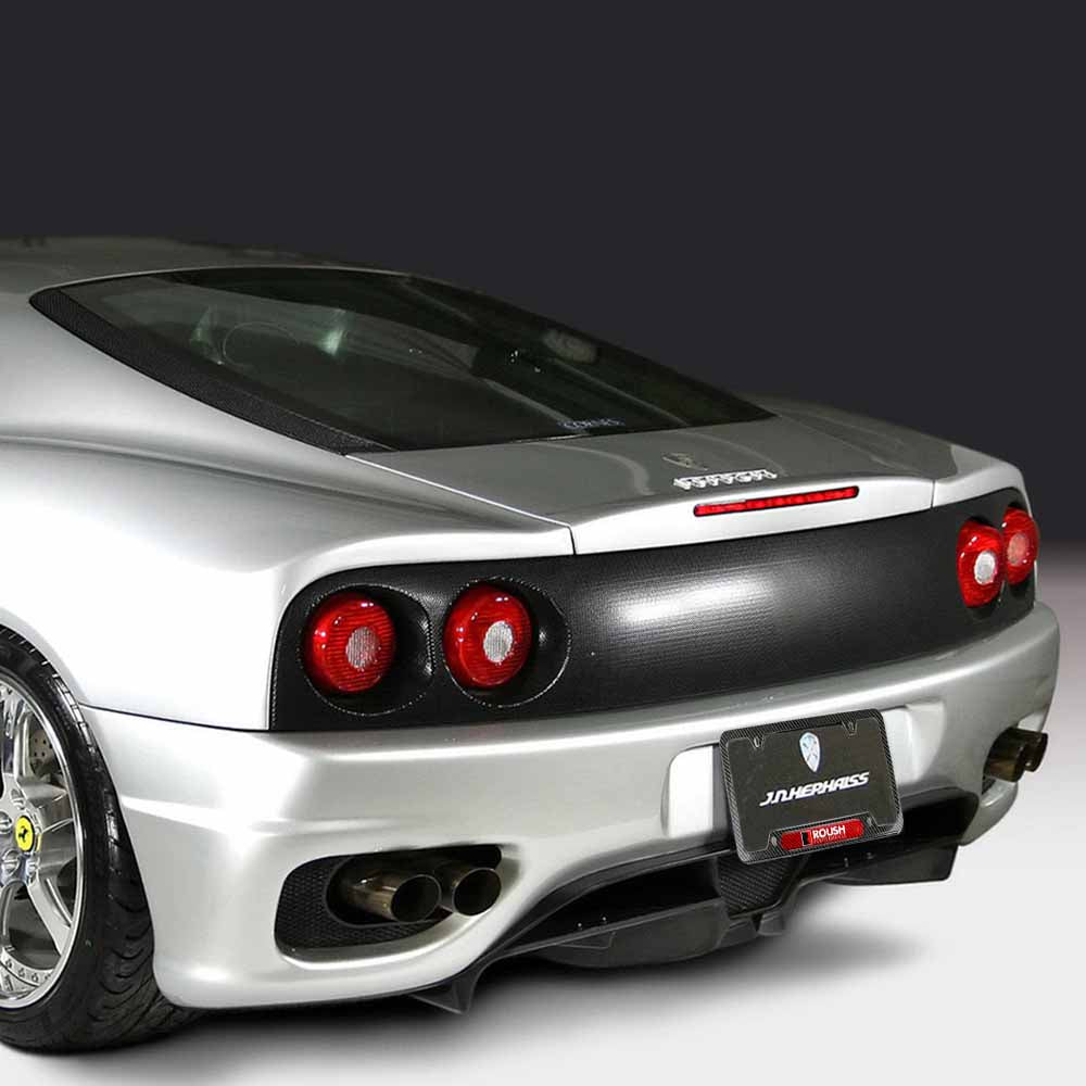 Brand New Universal 1PCS Roush Performance Carbon Fiber Look Metal License Plate Frame