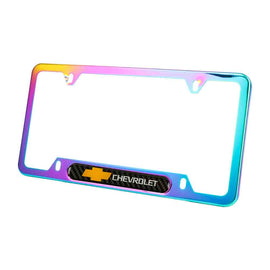 Brand New Universal 1PCS Chevrolet Neo Chrome Metal License Plate Frame