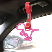 Load image into Gallery viewer, Brand New Dinosaur Pink JDM TSURIKAWA Ring Subway Train Bus Handle Red Strap Charm Drift