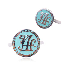 Load image into Gallery viewer, Brand New Universal Japan Automobile Federation JAF METAL Teal Emblem Badge Cars Front Grille
