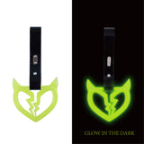 Brand New Devil Demon Broken Heart Yellow Glow In The Dark JDM TSURIKAWA Ring Subway Train Bus Handle Strap Charm Drift
