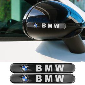 Brand New 2PCS BMW Glossy Black Car Trunk Side Fenders Door Badge Scratch Guard Sticker - JK Racing Inc
