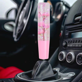 Brand New Universal 200mm Sakura Pink Glitter Rose Flowers Manual Car Gear Stick Shift Knob M8 M10 M12