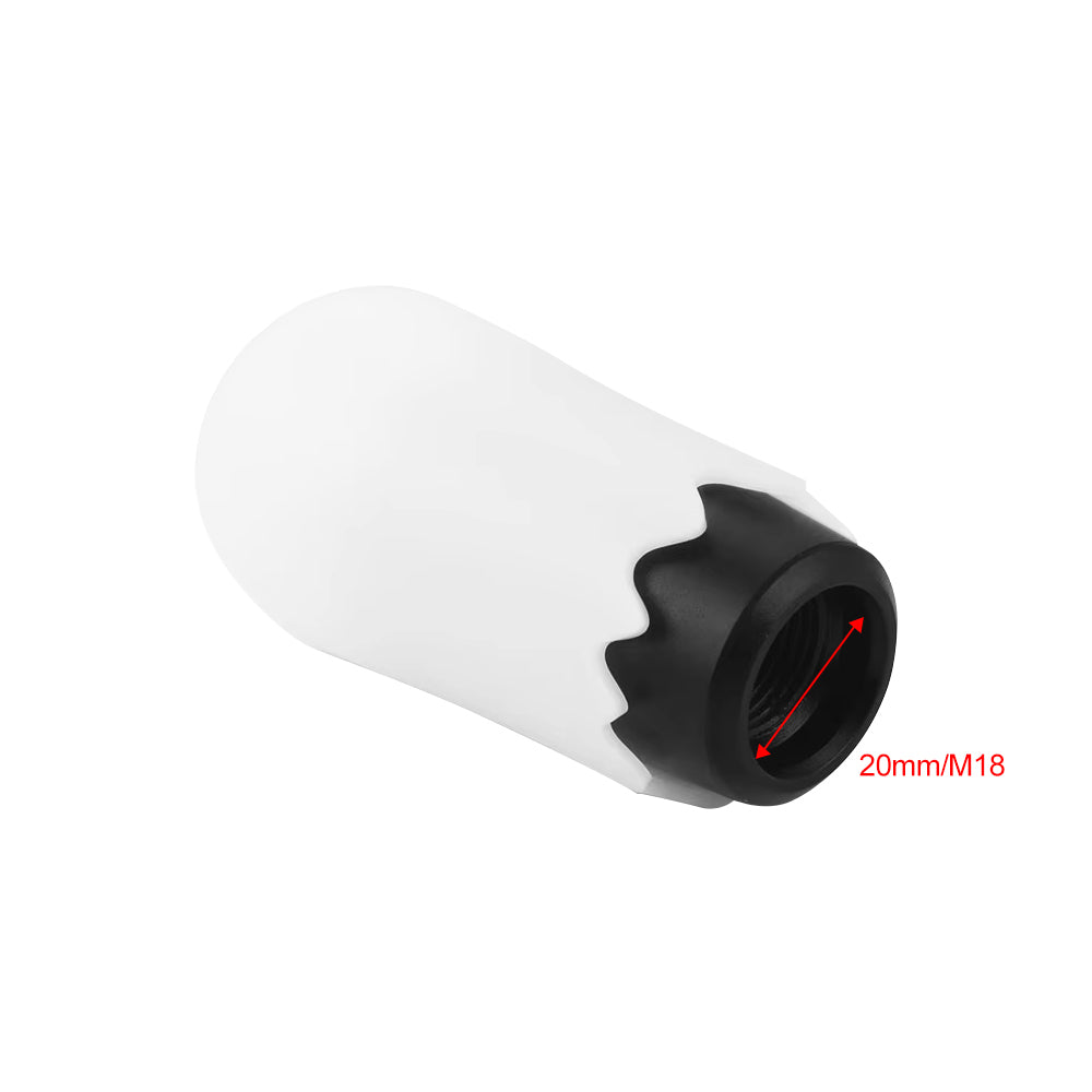 Brand New JDM Universal Ghost Aluminum White Manual Car Gear Shift Knob Stick Shifter M8 M10 M12