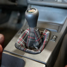 Load image into Gallery viewer, Brand New Universal Recaro Pattern Style Black Stitch Fabric Gear Manual Shifter Shift Knob Boot