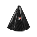 Brand New Universal GR SPORT Carbon Fiber Black Leather PVC Style Black Stitch Leather Gear Manual Shifter Shift Knob Boot