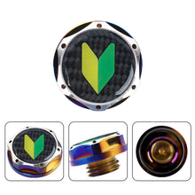 Load image into Gallery viewer, Brand New Jdm Beginner Leaf Burnt Blue Engine Oil Cap With Real Carbon Fiber JDM Sticker Emblem For Honda / Acura