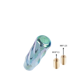 Brand New Universal 15CM VIP 150mm Transparent Manual Neo Chrome Twist Crystal Bubble Racing Gear Shift Knob