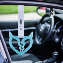 Load image into Gallery viewer, Brand New Devil Demon Broken Heart Teal Glow In The Dark JDM TSURIKAWA Ring Subway Train Bus Handle Strap Charm Drift