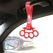 Load image into Gallery viewer, BRAND NEW KNUCKLES JDM TSURIKAWA Ring Subway Train Bus Red Strap Charm Drift