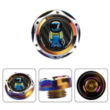 Load image into Gallery viewer, Brand New Jdm Spoon Sports Racer Burnt Blue Engine Oil Cap With Real Carbon Fiber Spoon Racer Sticker Emblem For Honda / Acura