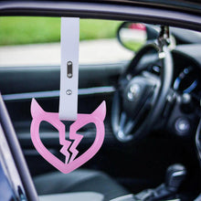 Load image into Gallery viewer, Brand New Devil Demon Broken Heart Pink Glow In The Dark Green JDM TSURIKAWA Ring Subway Train Bus Handle Strap Charm Drift