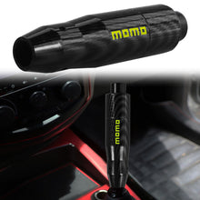 Load image into Gallery viewer, Brand New Universal Momo Carbon Aluminum Automatic Stick Gear Shift Knob Lever Shifter