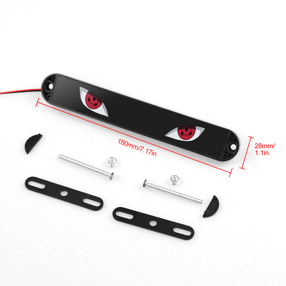 BRAND NEW 1PCS SHARINGAN EYE NEW LED LIGHT CAR FRONT GRILLE BADGE ILLUMINATED DECAL STICKER