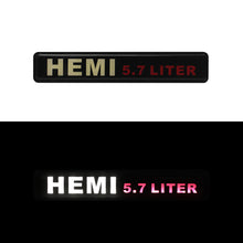 Load image into Gallery viewer, BRAND NEW 1PCS HEMI 5.7 LITER NEW LED LIGHT CAR FRONT GRILLE BADGE ILLUMINATED DECAL STICKER