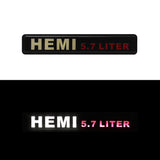 BRAND NEW 1PCS HEMI 5.7 LITER NEW LED LIGHT CAR FRONT GRILLE BADGE ILLUMINATED DECAL STICKER