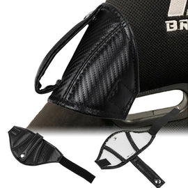 Brand New Universal JDM Carbon Fiber PVC Leather W/Black Stitching RECARO/BRIDE Bucket Seat Belt Guide Holder Protector