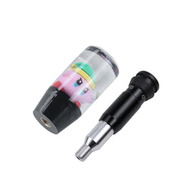 Brand New Universal V4 Kirby Crystal Clear Long Automatic Transmission Shift Knob