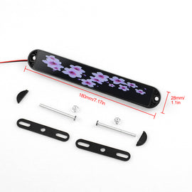BRAND NEW 1PCS SAKURA FLOWER LED LIGHT CAR FRONT GRILLE BADGE ILLUMINATED DECAL STICKER