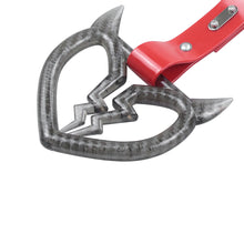 Load image into Gallery viewer, Brand New Devil Demon Broken Heart Carbon Fiber JDM TSURIKAWA Ring Subway Train Bus Handle Strap Charm Drift