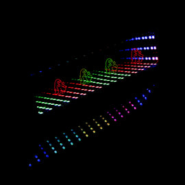 BRAND NEW UNIVERSAL JDM V3 GHOST MULTI-COLOR GALAXY MIRROR LED LIGHT CLIP-ON REAR VIEW WINK REARVIEW