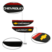 Load image into Gallery viewer, BRAND NEW 2PCS CHEVROLET Black Rubber Car Rear View Side Mirror Rain Board Eyebrow Guard Sun Visor