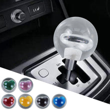 Load image into Gallery viewer, Brand New Universal Round Ball Heart Black Crystal Clear Manual Gear Shift Knob Shifter M8 M10 M12