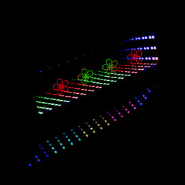 BRAND NEW UNIVERSAL JDM FLOWER MULTI-COLOR GALAXY MIRROR LED LIGHT CLIP-ON REAR VIEW WINK REARVIEW