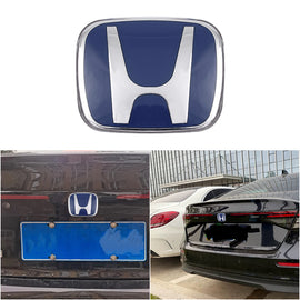 BRAND NEW 1PCS HONDA BLUE REAR TRUNK H LOGO JDM EMBLEM FOR ACCORD 2023-2025